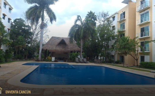 Departamento en Punta Estrella Cancún, 2 recámaras, 2 baños, elevador, alberca y seguridad 24/7. Excelente ubicación en zona sur. ¡Invierte hoy!