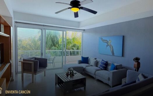 ¡Lujo frente al mar! Departamento en Amara Cancún en venta o renta. Amueblado, 220m², 3 recámaras, alberca infinity, playa privada y gym. Mto. incluido.